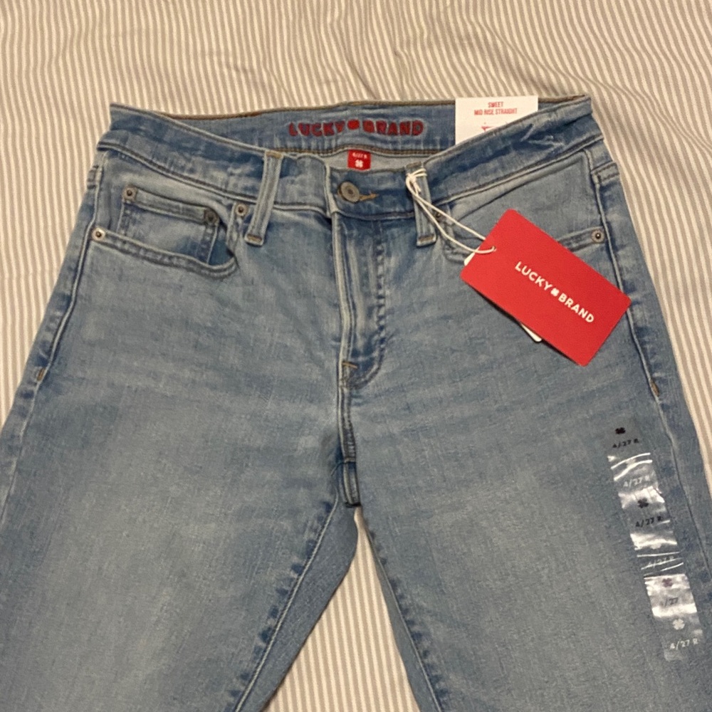 Lucky Brand Light Blue Straight Leg Jeans - Picture 3 of 6